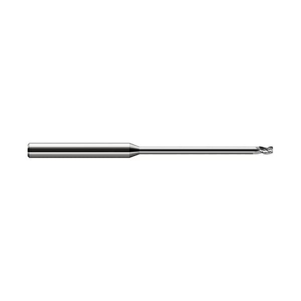 Harvey Tool 1/16 dia. x 0.0050 in. Radius x 3/32 x 0.95 in. Reach Carbide Corner Radius End Mill, 3 Flutes 727662 - main
